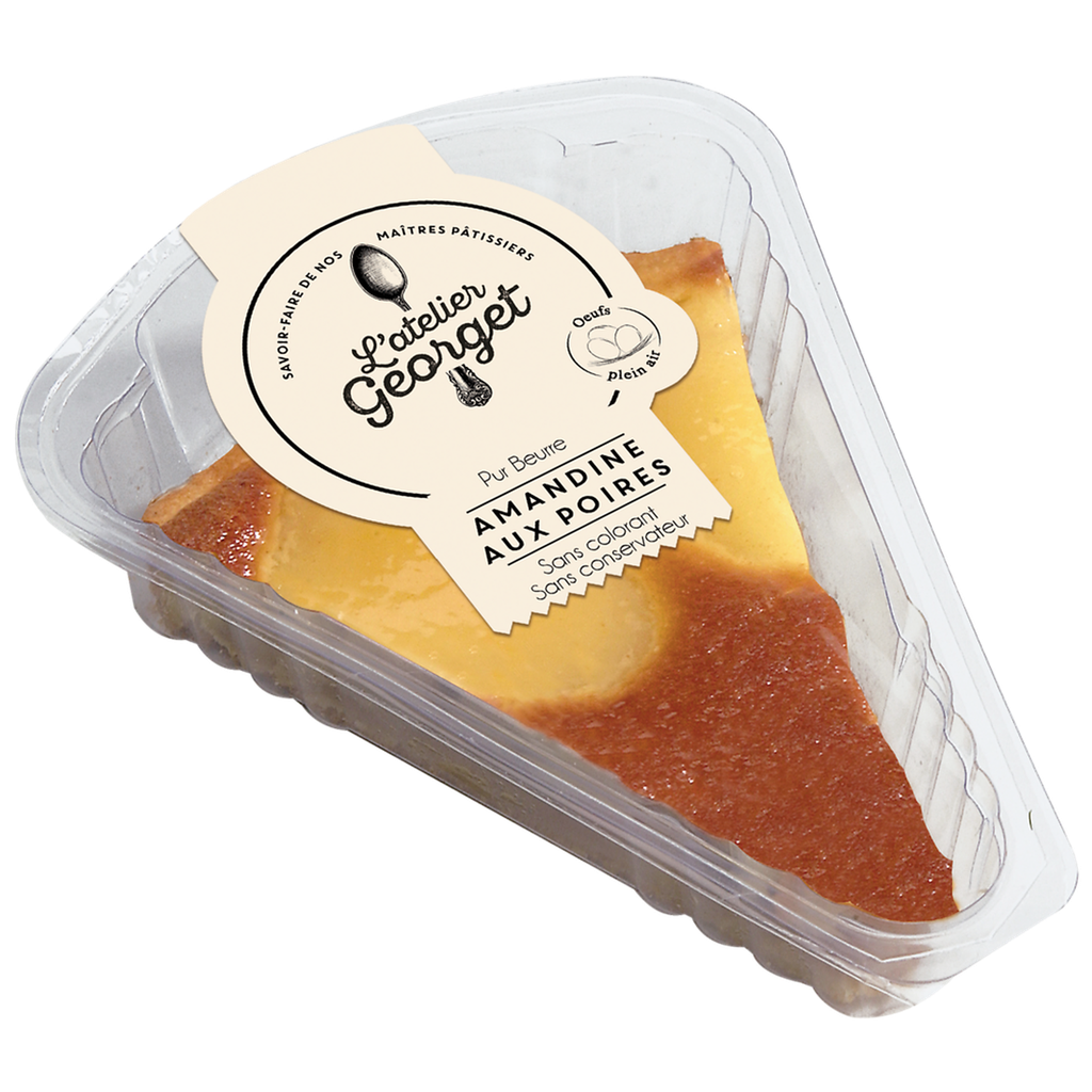 L'ATELIER GEORGET Tarte de pera e amêndoa 140 g