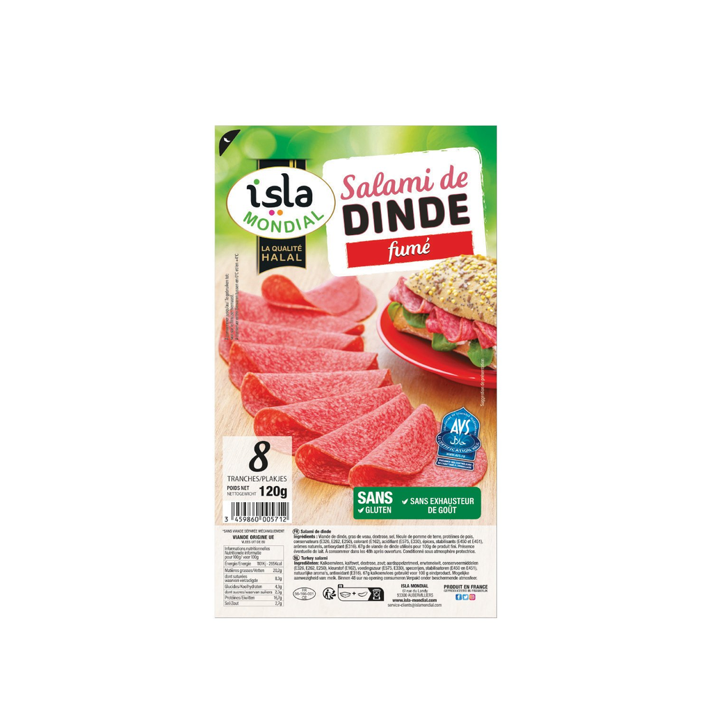 120G Salami Dinde Halal 10 Tr