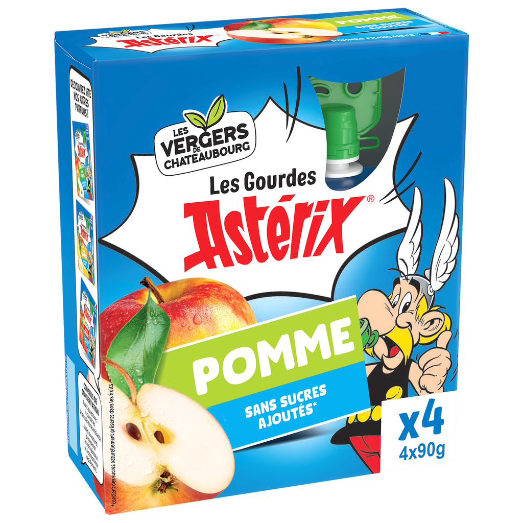 LES VERGERS DE CHATEAUBOURG Compota de maçã em boião 4x90g