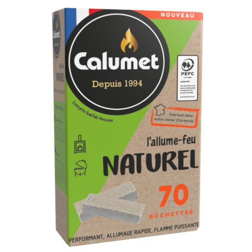 [3490570100786] CALUMET Allume-feu naturel 70 bûchettes