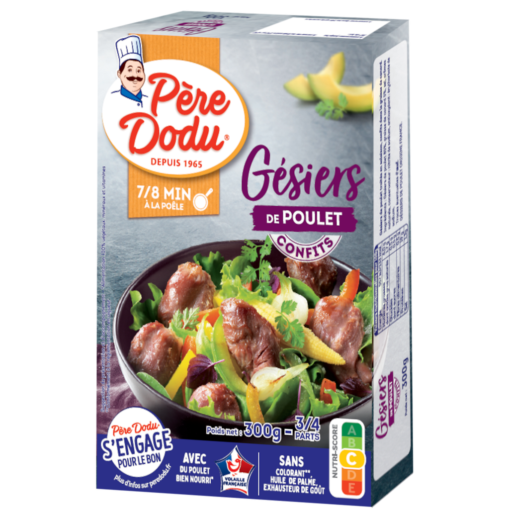 PERE DODU Confit Chicken Gizzards Douce France 300 g
