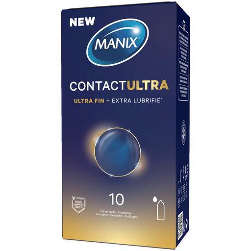 [3532281601500] MANIX Contact Ultra Fino e Ultra Lubrificado Preservativos 10 peças