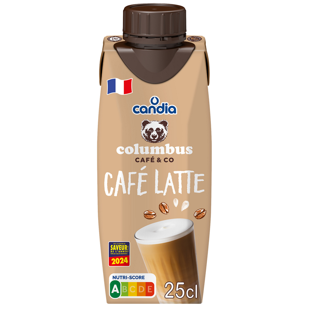 CANDIA Boisson lactée au café Columbus brique 25 cl
