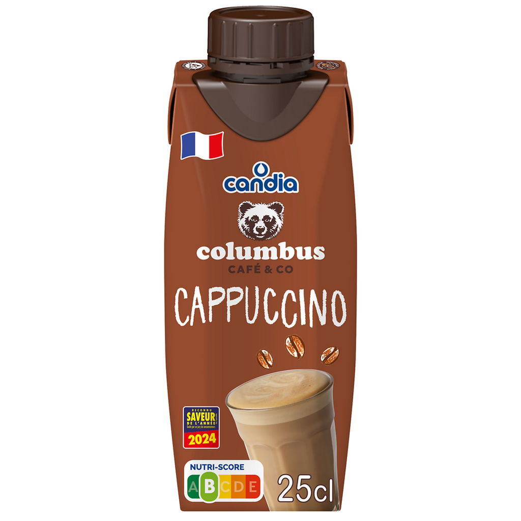 Candia Columbus Café & Co Boisson Lactée Au Cappuccino 250Ml