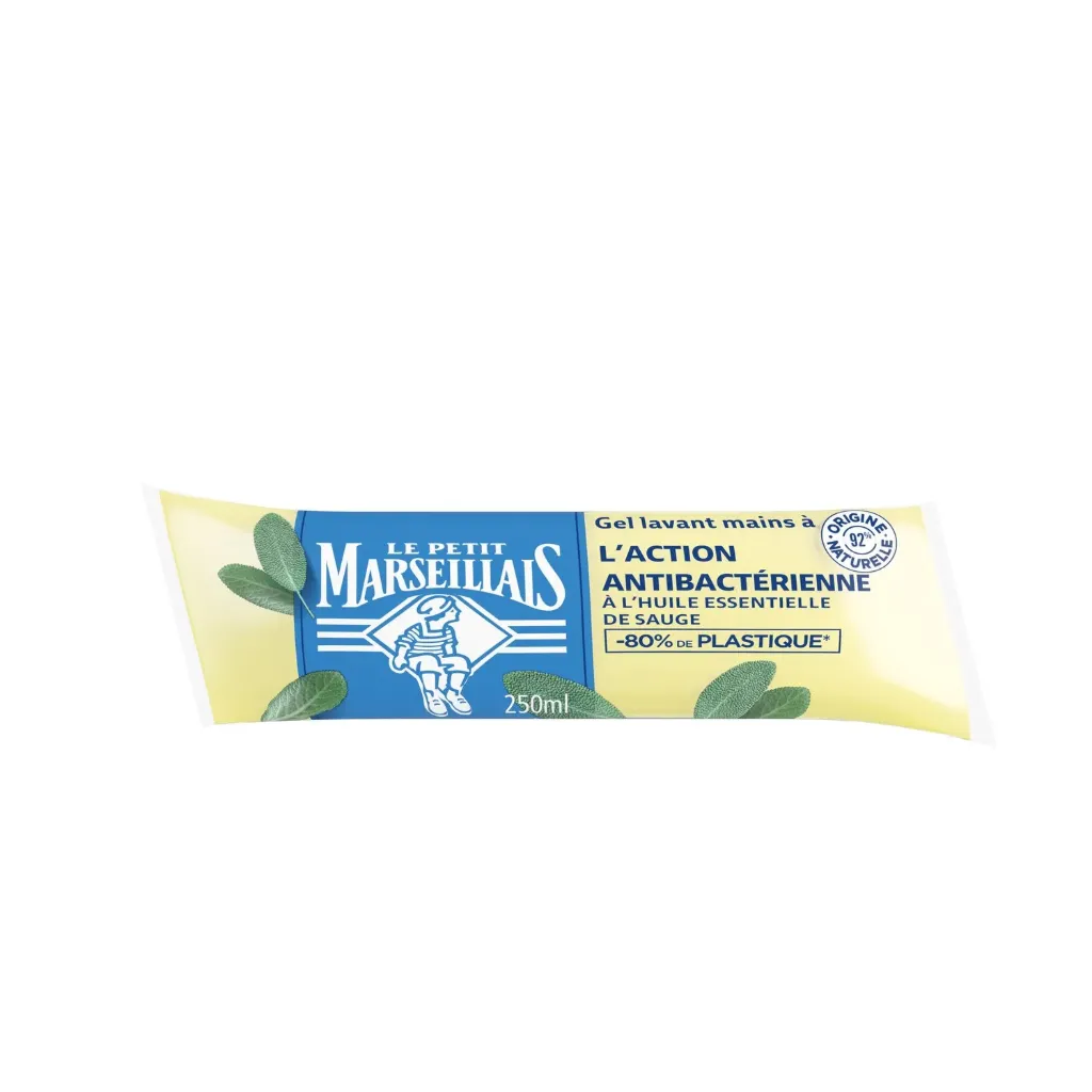 Le Petit Marseillais Gel Lavant Mains À L'Action Antibactérienne À L'Huile Essentielle De Sauge 250Ml