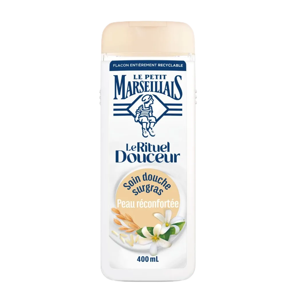 Le Petit Marseillais Soin Douche Surgras Rituel Douceur Lait De Riz Et Jasmin 400Ml