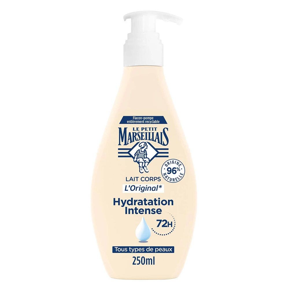 Le Petit Marseillais Lait Corps L'Original Hydratation Intense 72H Tous Types De Peaux 250Ml