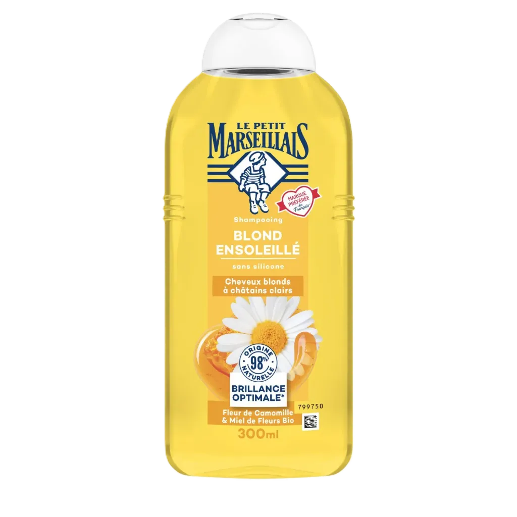 Le Petit Marseillais Shampooing Blond Ensolleile Camomille & Miel 300Ml