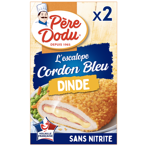 [3596690760494] PERE DODU Turkey cordon bleu without nitrite 200 g