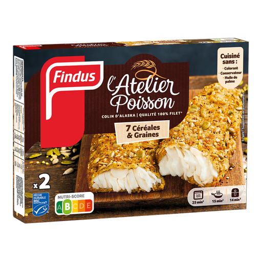 [3599741005605] FINDUS Alaska Pollock 7 Cereals and Seeds 250 g