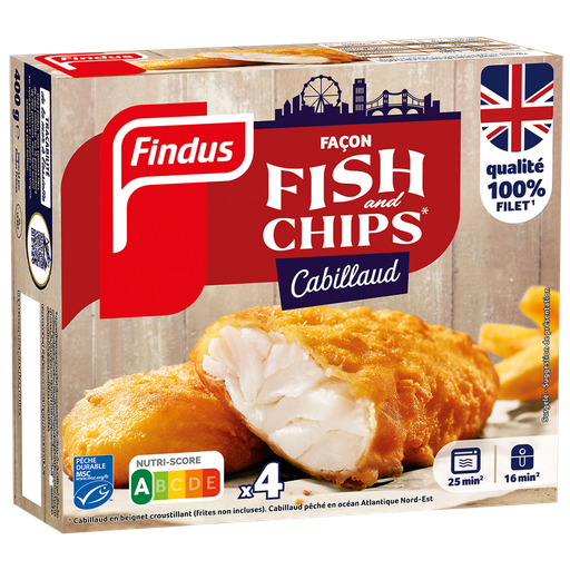 [3599741005995] FINDUS Bacalao MSC estilo Fish & Chips 400 g