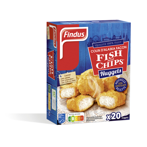[3599741006008] FINDUS Nuggets Fish and Chips MSC Extra Croustillant 490 g