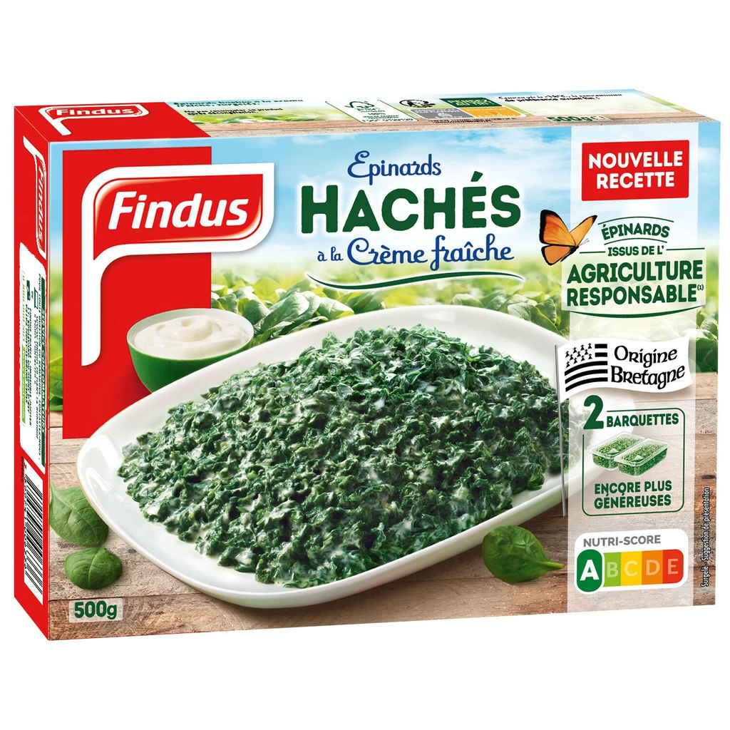 FINDUS Espinacas picadas a la crema 500 g