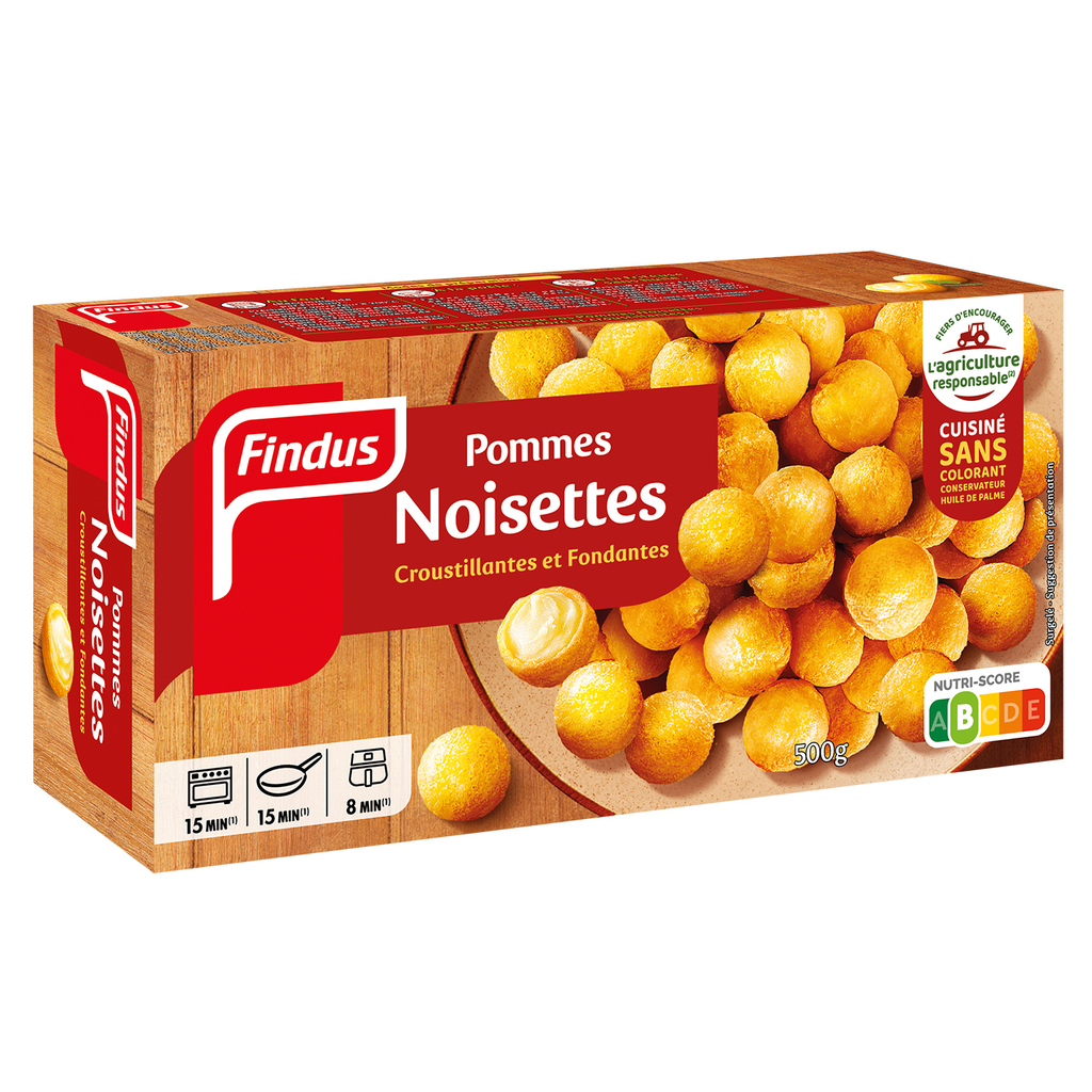 FINDUS Pommes Noisettes Croustillantes et Fondantes 500 g
