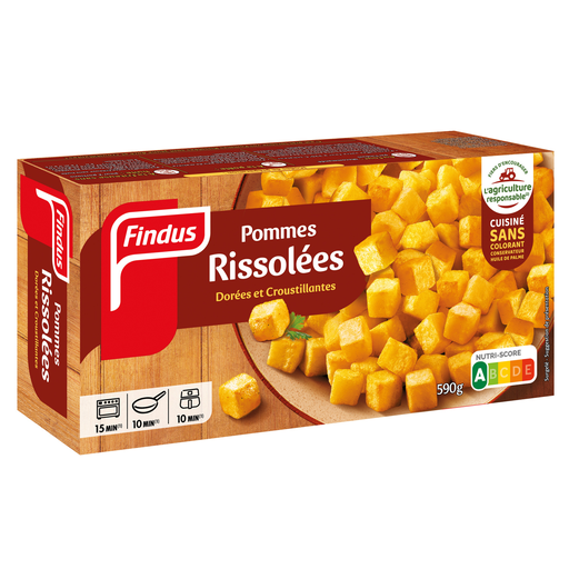 [3599741007241] FINDUS Pommes Rissolées Dorées et Croustillantes 590 g