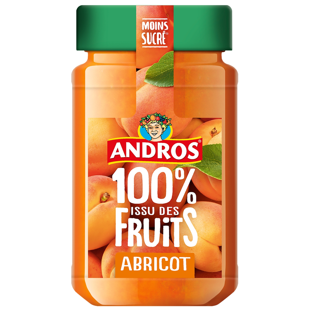 ANDROS Compota de alperce reduzida em açúcar 250 g
