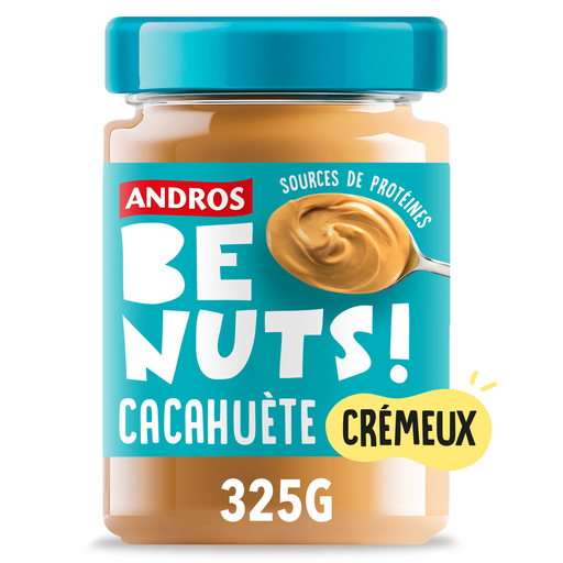 [3608580124047] ANDROS Pâte à tartiner Be Nuts cacahuète crémeux 325 g