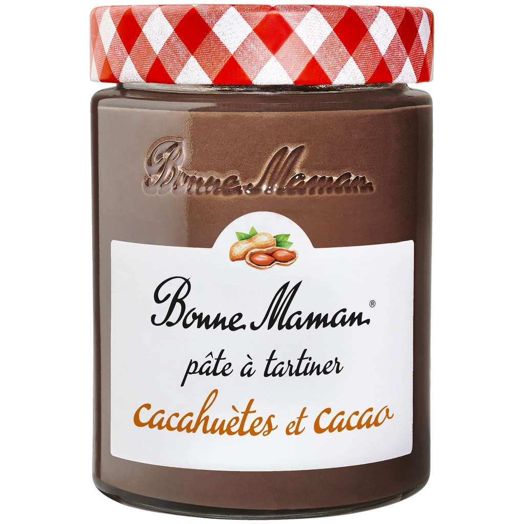 BONNE MAMAN Pâte à tartiner cacahuètes et cacao 350 g