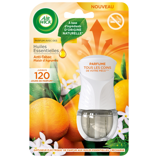 [3665468301693] AIR WICK Difusor elétrico anti-tabaco prazer de citrinos 1 difusor