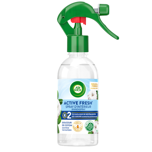[3665468301723] AIR WICK Active Fresh Spray de interior Algodão 237 ml