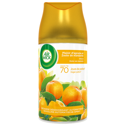 [3665468302256] AIR WICK Recarga difusor automático Pure Fresh prazer de citrinos e raspa de tangerina 250 ml