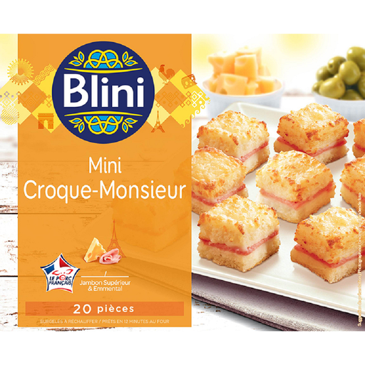 [3700417302076] BLINI Mini croque monsieur jamón y emmental 240 g