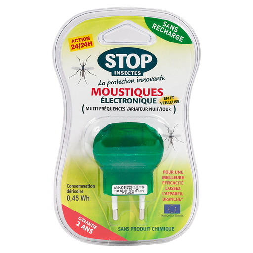 [3760003993835] STOP INSECTE Electronic mosquito repellent variable day and night diode, 1 unit