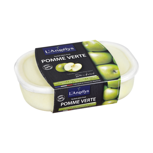 [3760039981110] ANGELYS Sorbet plein fruit pomme verte 500 g