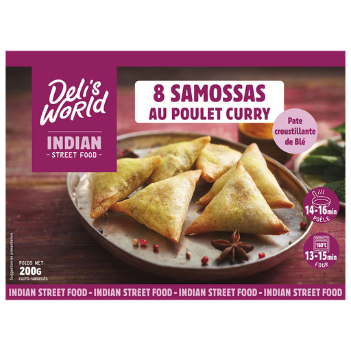 [3760184013889] DELI'S Samosa pollo curry 8 piezas 200 g