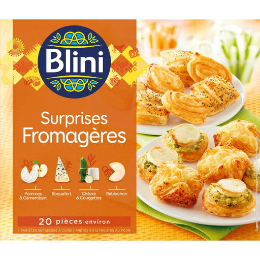 [3760197630103] BLINI Hojaldres sorpresa de queso 250 g