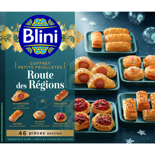 [3760197635689] BLINI Assortiment de petits feuilletés Route des Régions 485 g