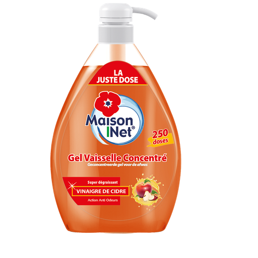 [3760216983487] MAISON NET Concentrated Dishwashing Gel Vinegar 1 L
