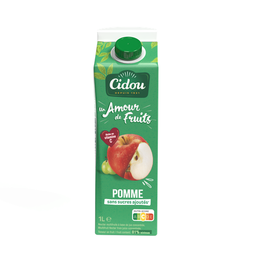 [3760225494462] CIDOU Nectar un amour de fruit pomme 1 L