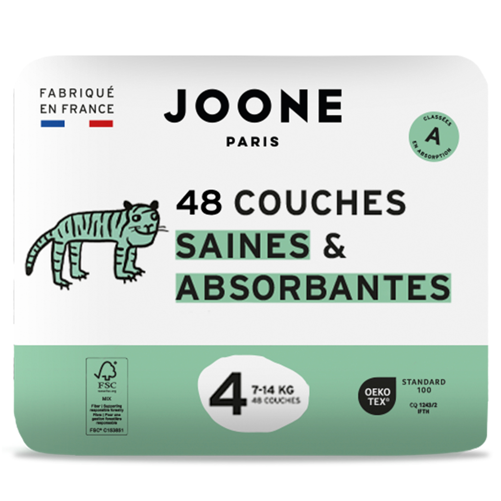 JOONE Pañales talla 4 7-14 kg 48 pañales