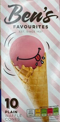 10 Cornets A Glaces Natur E 125G Ben S Favourites