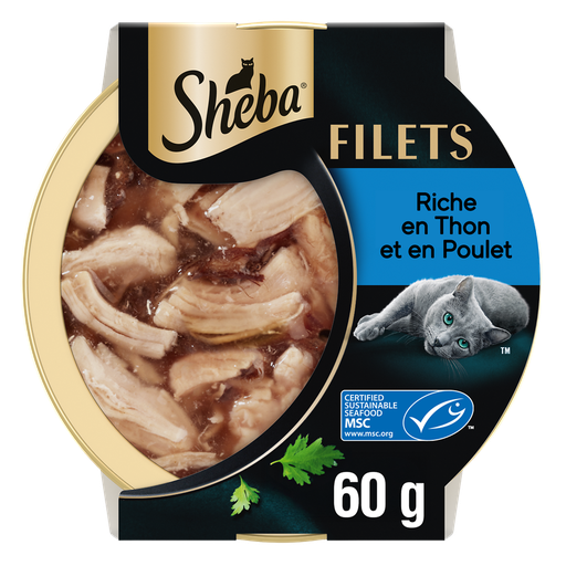 [4008429134869] SHEBA Chicken and Tuna Fillets for cats 60 g
