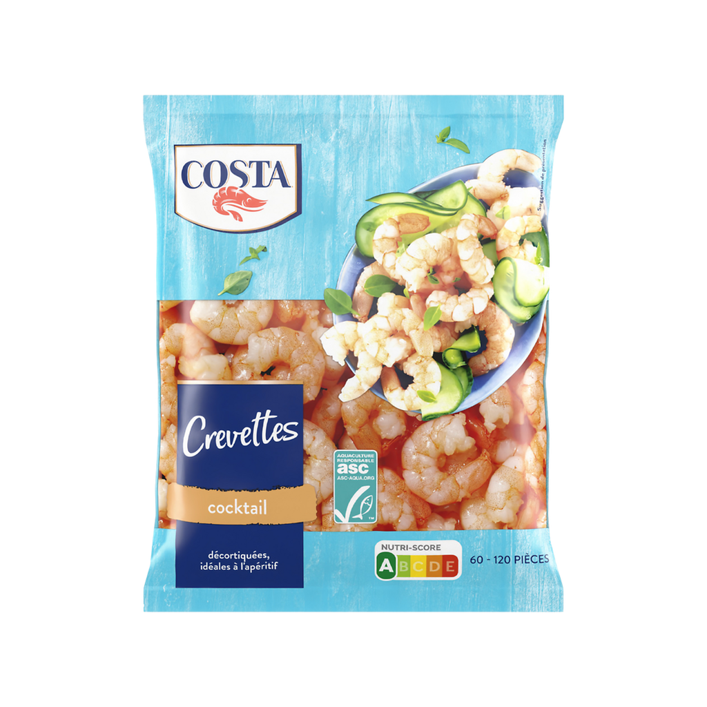 COSTA Gambas cóctel peladas ASC 270 g