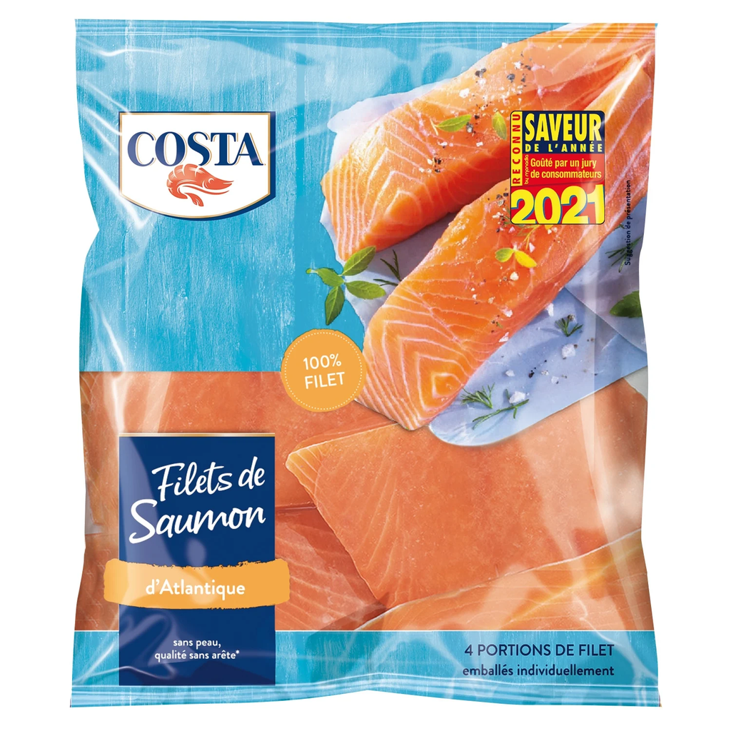 COSTA Filetes de salmón del Atlántico 400 g