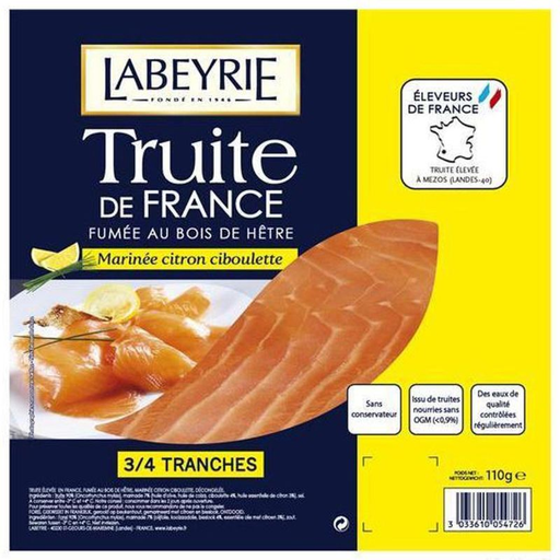 [3033610054726] LABEYRIE Smoked Trout Lemon 110 g