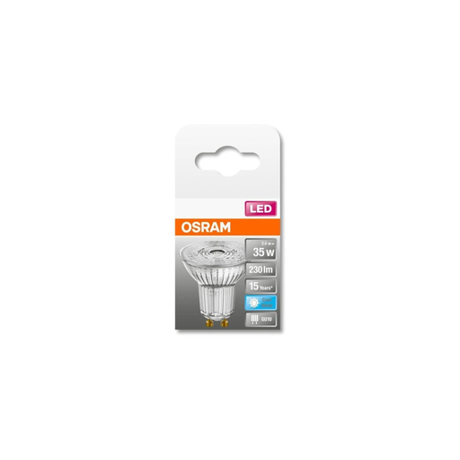 [4058075431737] OSRAM Spot Par16 Led 36° Verre 2,6w=35 Gu10 Froid
