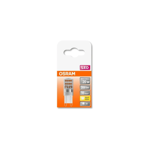 [4058075432307] OSRAM LED Capsule Bulb Clear 1.9W=20 G9 Warm
