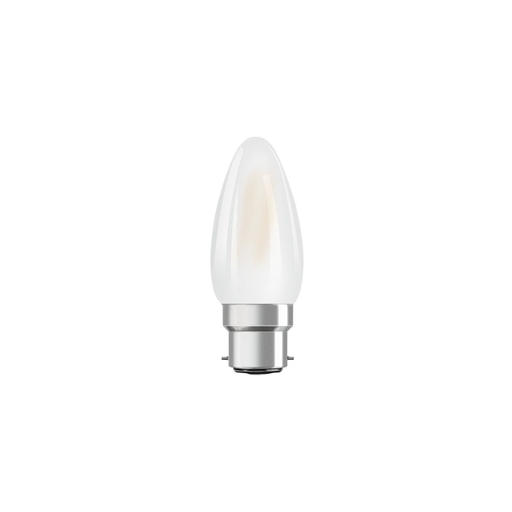 [4058075437227] OSRAM Ampoule LED Flamme Verre Dépoli 4W B22 470lm Blanc Chaud