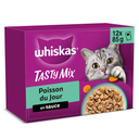 12 Poch Whiskas 85G Poiss On En Sauce Tasty Mix