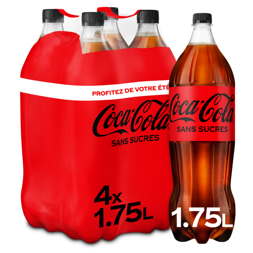 [5000112635010] COCA-COLA Sugar-free refreshing drink pack of 4x1.75L