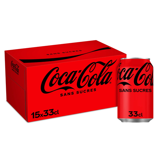 [5000112645453] COCA-COLA Carbonated soft drink with plant extracts sugar free slim 15x33cl