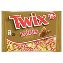 TWIX Minis barres biscuit et chocolat le sachet de 15