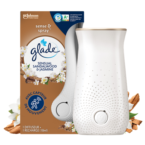 [5000204287639] GLADE Ambientador Sense & Spray Sândalo e Jasmim 18 ml