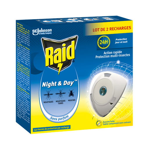[5000204302806] RAID Night & Day refill for mosquito and fly diffuser 2 refills