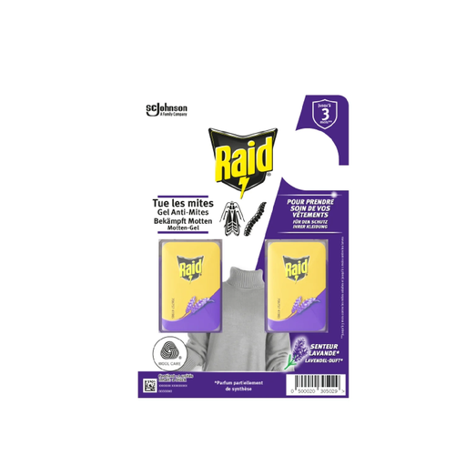 [5000204305029] RAID Anti-Mites Gel Lavender Scent 2 sticks