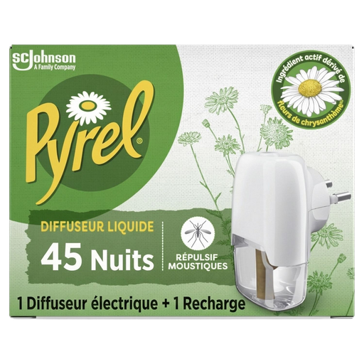 [5000204334968] PYREL Anti-Mosquito Repellent Diffuser and Liquid Refill 1 unit